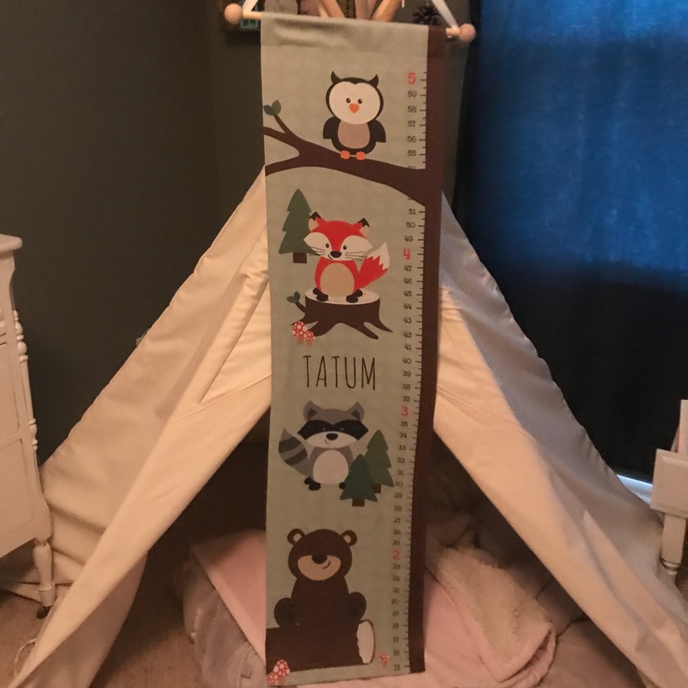 Cloth watch me grow ruler